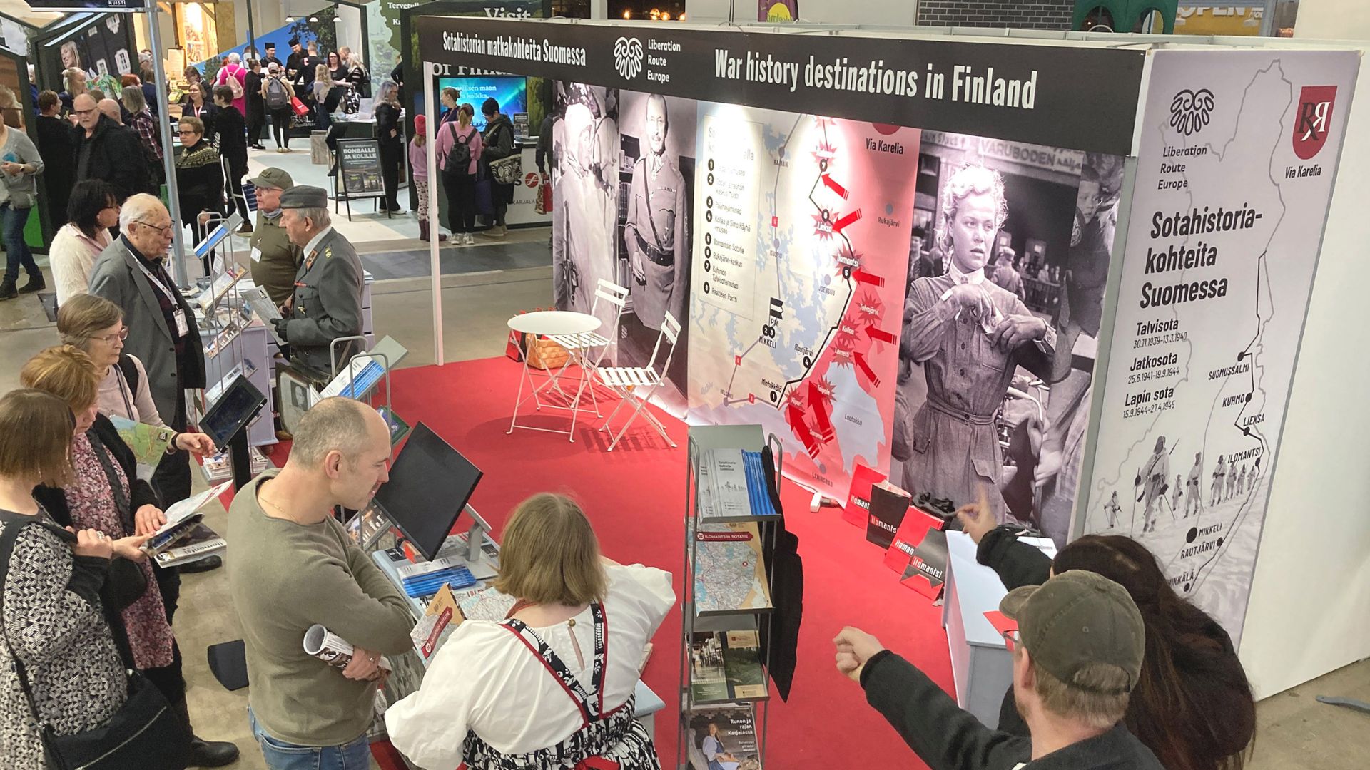 Liberation Route Europe in Finland at Matka Travel Fair
