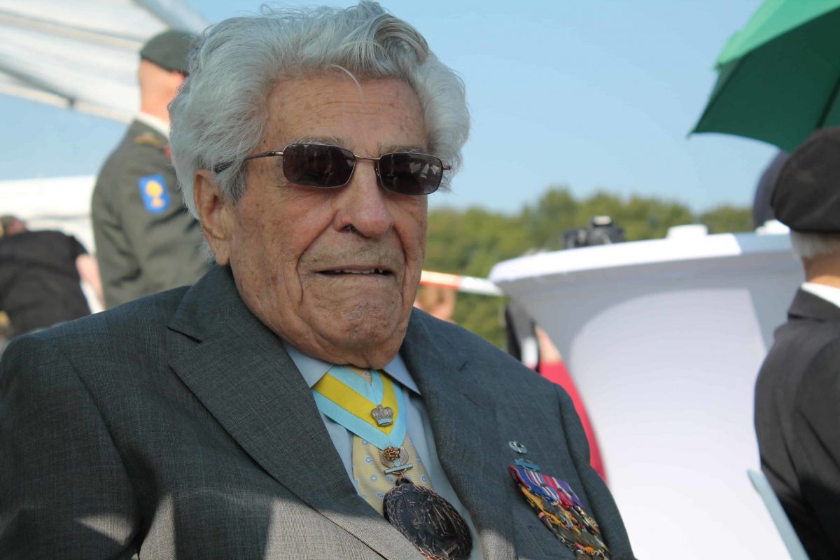 James Megellas, as seen at the 70th commemoration of Operation Market Garden at the Dutch city of Groesbeek.