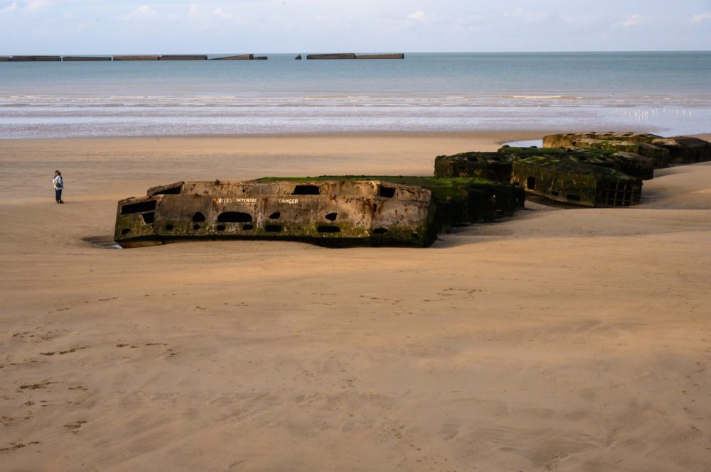 Mulberry harbour in Arromanches