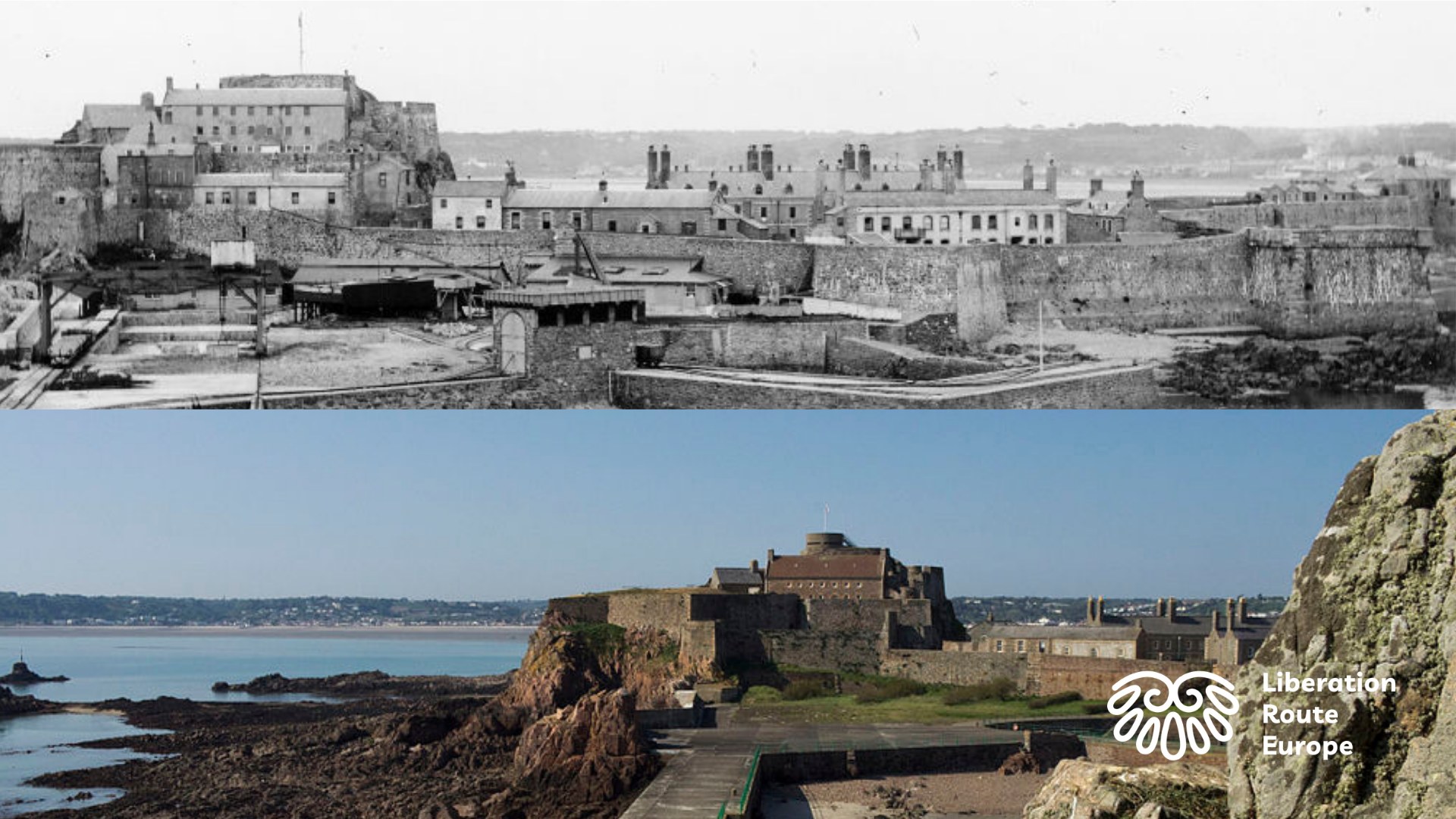 Elizabeth Castle dominates the entrance to St. Helier Harbour