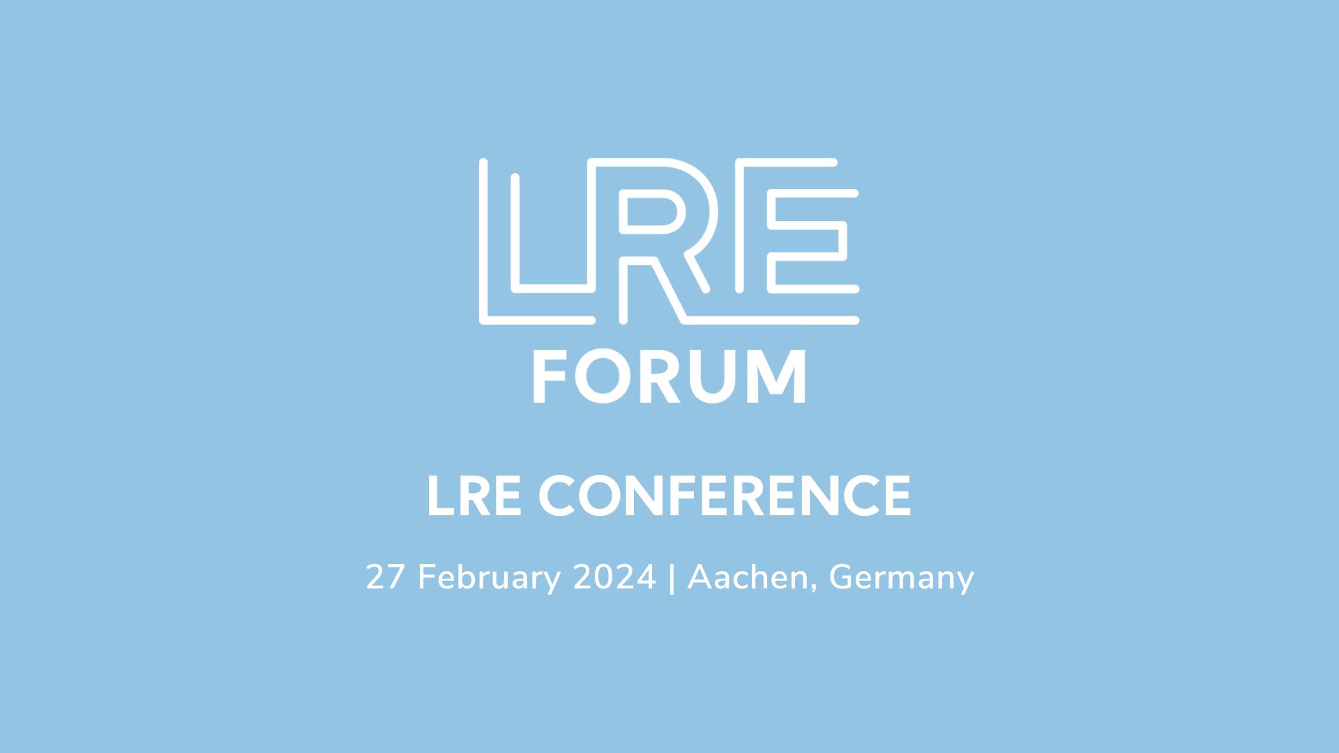 LRE Conference 2024 – an interview with LREF Managing Director Rémi Praud 