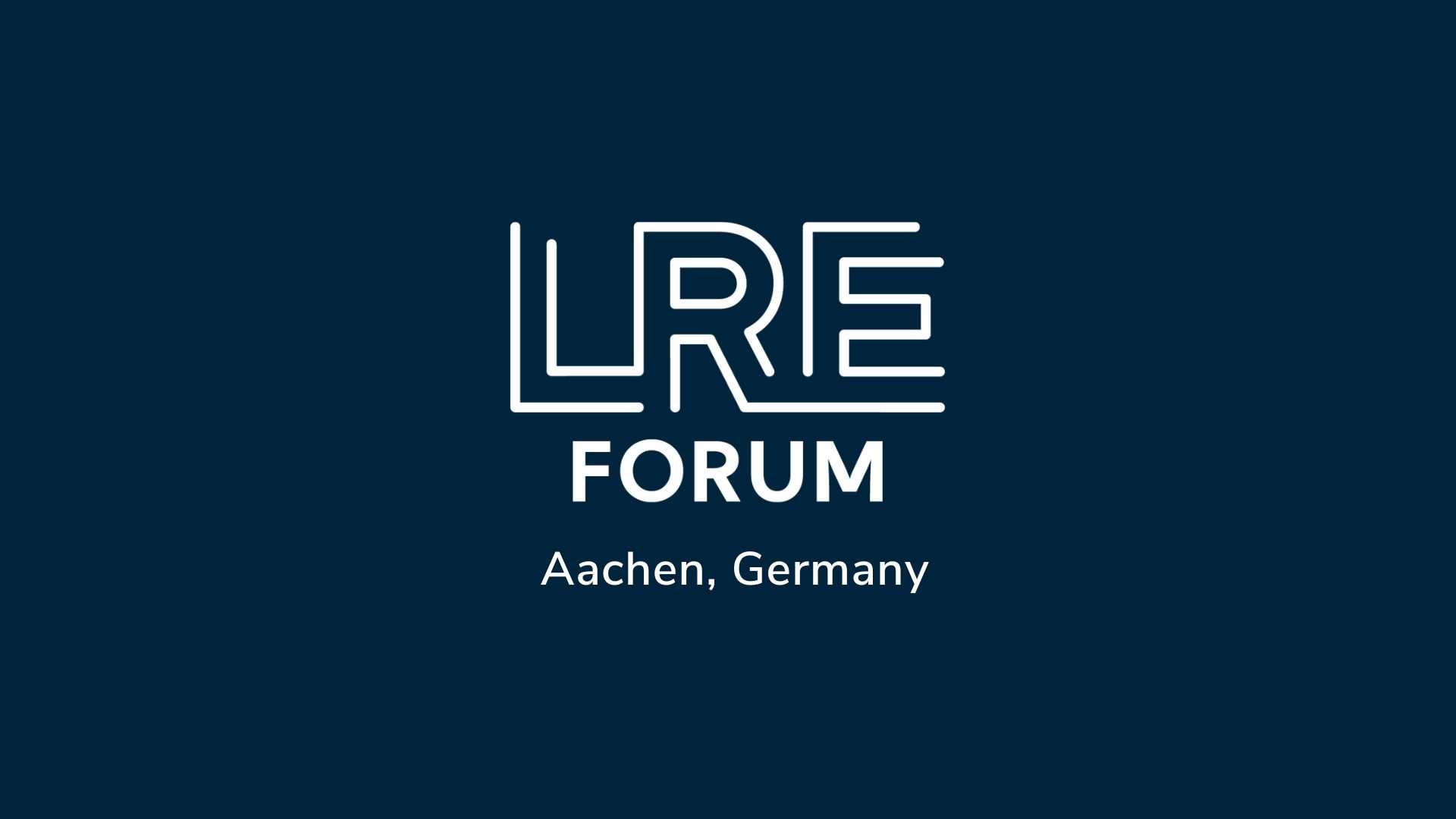 Reflections on the LRE Forum 2024: A Recap from Aachen